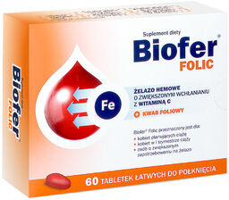Biofer Folic, 60 tabletek