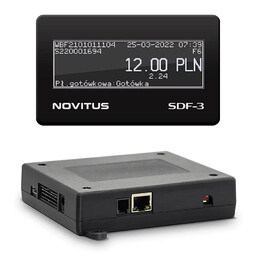Kasa fiskalna Novitus SDF-3 do myjni - urządzenia