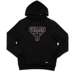 bluza FALLEN - Insignia Hoodie Black White (BLACK