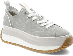 Tamaris Szare Sneakersy Stylowe Obuwie Damskie Na Platformie