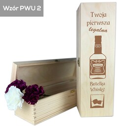 Skrzynka na wino alkohol na osiemnatke 18 urodziny