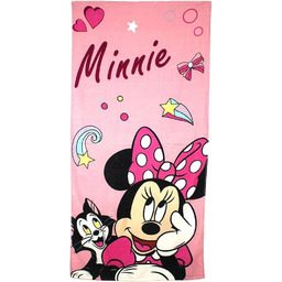 Ręcznik Minnie, miękka i chłonna tkanina, wzór Myszki