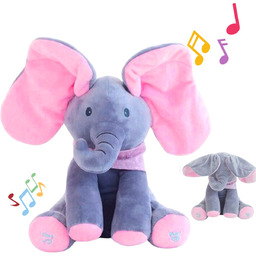 Interaktywny Słoń Akuku Maskotka Pluszowa Mówiąca Zabawka