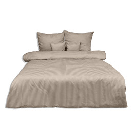 Matex Pościel adamaszkowa 160x200 beżowa 16 jednobarwna 1cm