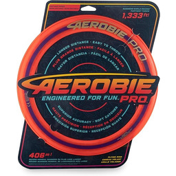 Aerobie Pro Flying Ring Talerz do Rzucania, Czarny/Czerwony,