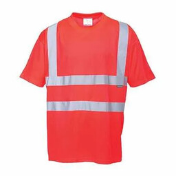 - T-shirt ostrzegawczy - czerwony 3XL