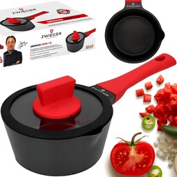 Zwieger Rondel Z Pokrywką Aluminiowy Non-stick Indukcja Obsidian