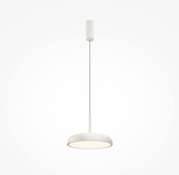 GERHARD Lampa wisząca biała H335cm fi30cm 19W LED