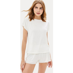 Damska bambusowa piżama MIRANDA Kremowy