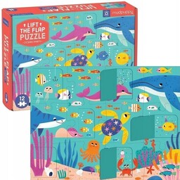 Mudpuppy, puzzle, z okienkami Przyjęcie w oceanie, 12