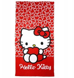 Ręcznik kąpielowy, plażowy Hello Kitty 70 x 140cm