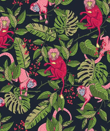 Tapeta Pink Monkey Wallcolors