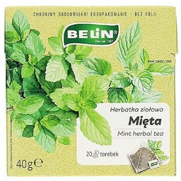 BELIN Herbatka ziołowa Mięta (piramidki), 20 torebek