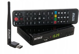 Tuner dekoder DVB-T2 Wiwa H.265 Hevc Antenka WiFi