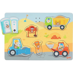 Goki Puzzle dźwiękowe "Na pracy", wielokolorowe, 30 x