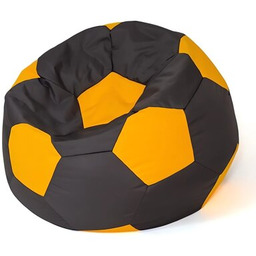 GO GIFT Pufa worek Piłka 10 L Czarno-żółty