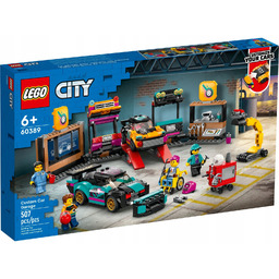 Lego 60389 City Warsztat tuningowania samochodów Oryginalne Klocki