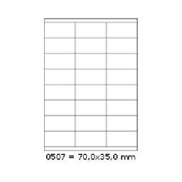 Samoprzylepne etykiety 70 x 35 mm, 24 etykiet,