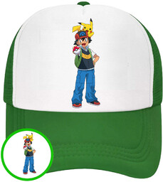 CZAPKA Z DASZKIEM POKEMON PIKACHU DLA DZIECI SIATKA