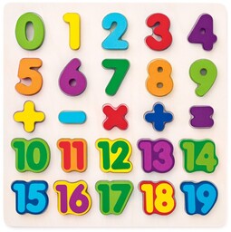 Woody Puzzle na planszy Cyfry