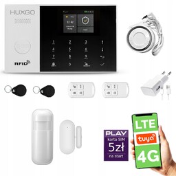 Alarm bezprzewodowy WiFi Gsm , Tuya , zestaw