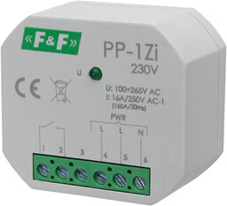 Przekaźnik elektromagnetyczny PP-1Zi 230V 16A 1xNO do puszki
