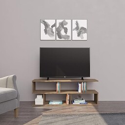 Homemania Szafka pod TV, melamina, orzech włoski