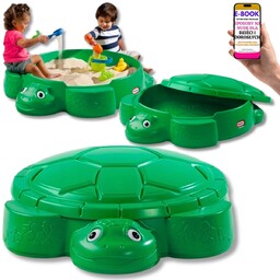 HITOWA Piaskownica Dla Dzieci PLASTIKOWA Ogrodowa ŻÓŁW