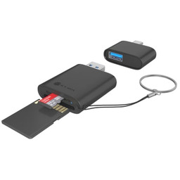 ICY BOX 2w1 USB-A/C SD MicroSDHC MicroSDXC Adapter