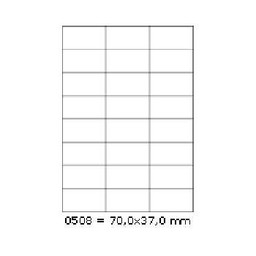 Samoprzylepne etykiety 70 x 37 mm, 24 etykiet,