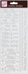 Anita''s With Love naklejki konturowe - srebrne