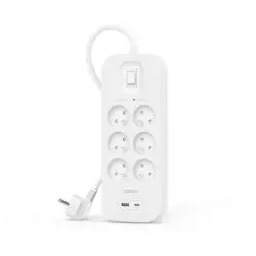 Belkin SRB002CA2M 6 gniazd 2m Biały Listwa antyprzepięciowa