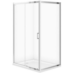 CERSANIT Kabina prysznicowa przesuwna ARTECO 120x90x190 szkło transparentne