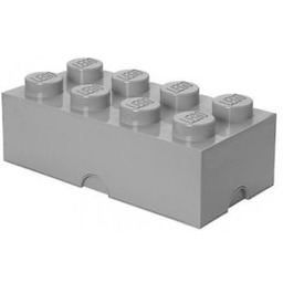 Lego Storage Brick 8 szary