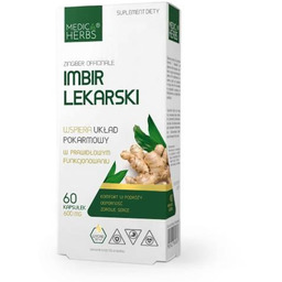 MEDICA HERBS Imbir lekarski 600 mg, 60 kaps.