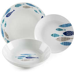 Tognana Excelsa Ocean North Sea 18-częściowy zestaw obiadowy,