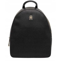 TOMMY HILFIGER CZARNY ELEGANCKI PLECAK Z LOGO DAMSKI