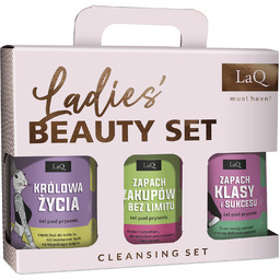 Zestaw LaQ Ladies Beauty Set Czyściopak, żele pod