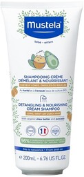 Mustela Bebe Odżywczy szampon ułatwiający rozczesywanie, 200 ml