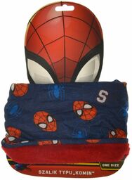 Komin dla dzieci z czerwoną podszewką Spider-Man