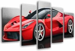 Obraz ścienny - samochód sportowy, czerwone Ferrari, 165