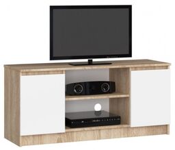 Szafka rtv, półki, NOVA, 120x40x55 cm, dąb sonoma,