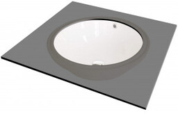 DEANTE Umywalka ceramiczna podblatowa 38cm ALPINIA biały CGA_6U3U