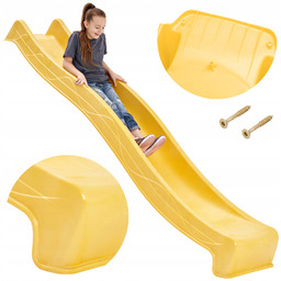 Zjeżdżalnia 3m Ogrodowa Ślizg Ślizgawka Żółta- Premium