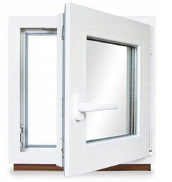 Okno Pcv 1000x800 mm Ru Prawe Rozwierno-Uchylne Białe