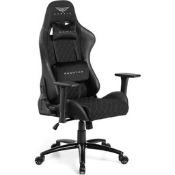 GAMVIS Fotel Phantom Large Czarny (białe elementy)