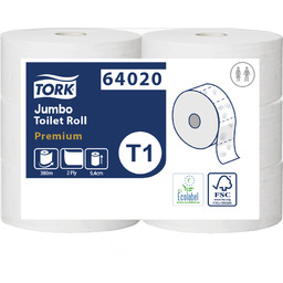 Papier toaletowy w roli Jumbo Tork 6 rolek