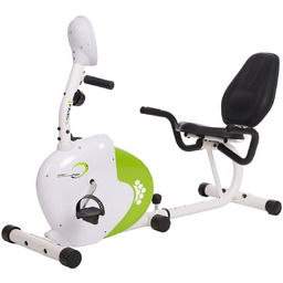 Rower stacjonarny treningowy poziomy R9259 HMS biało-zielony