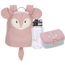 Zestaw Lassig Plecak + Bidon + Lunchbox Szynszyla