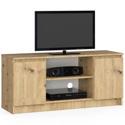 Szafka rtv, półki, NOVA, 120x40x55 cm, dąb artisan,